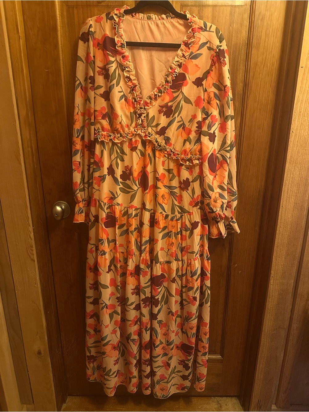 Fall Floral Maxi Dress